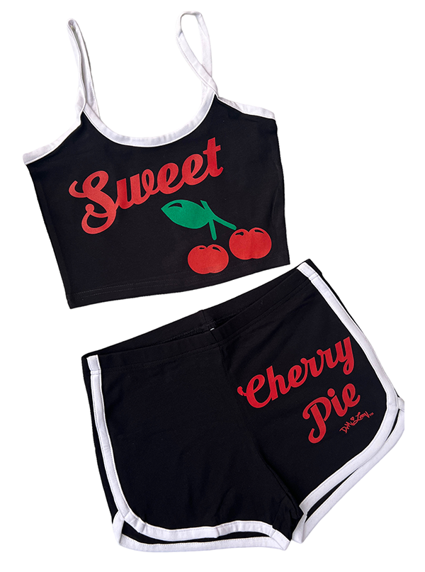 Women&#39;s Sweet Cherry Pie Cami &amp; Shorts Set