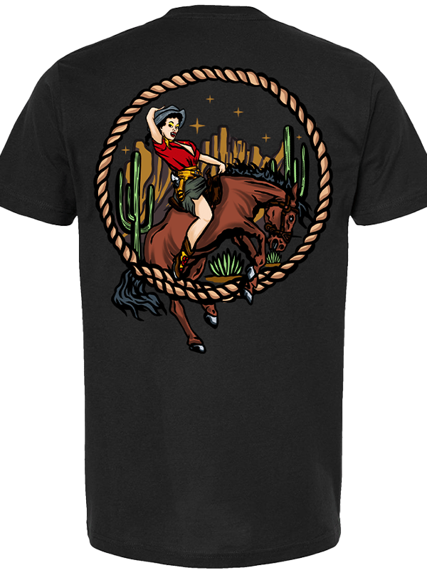 Unisex Cowgirl Pinup Tee