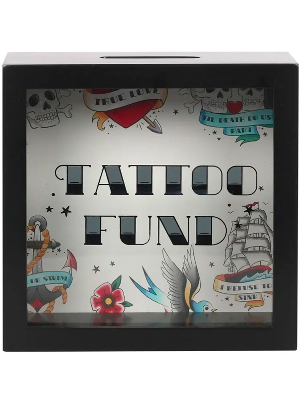 Retro Tattoo Fund Money Box