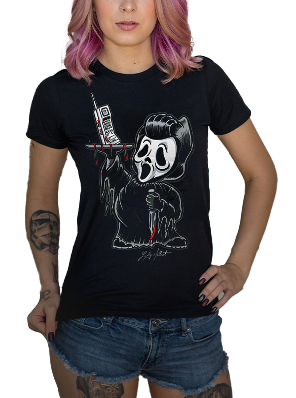 Women&#39;s Lucky Hellcat Ghostly Tee