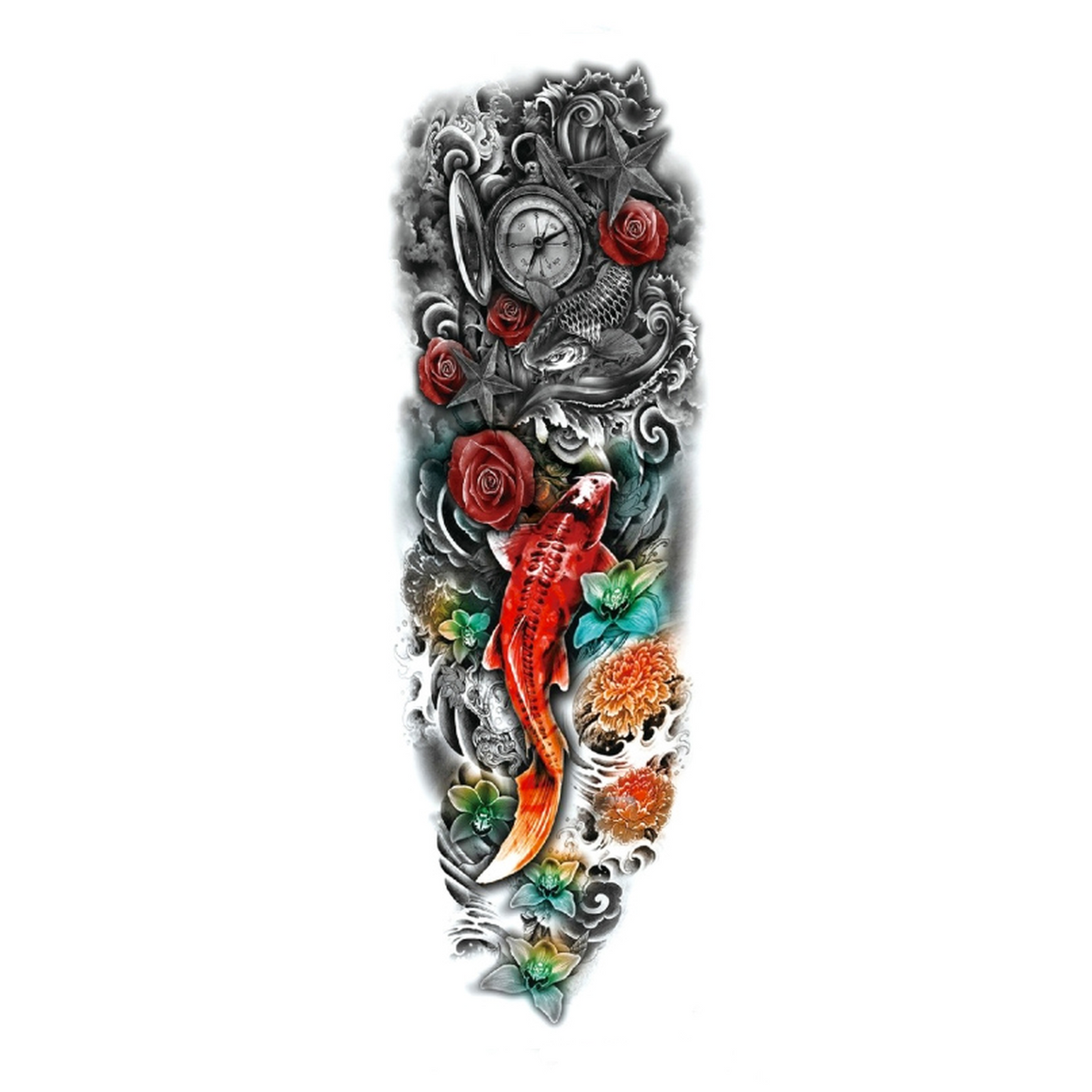 Realistic Temporary Tattoos - Koi