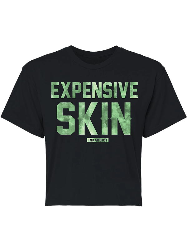 Women&#39;s Expensive Skin Clouds Cropped Tee