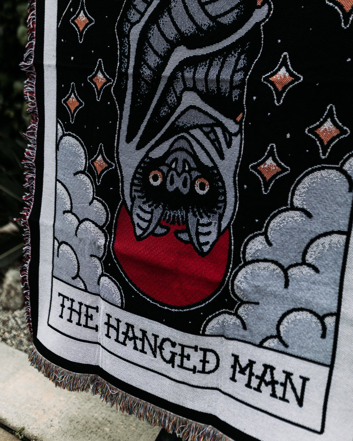 Hanged Man Woven Blanket