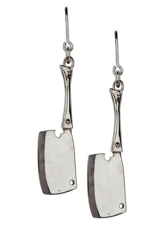 &quot;Butcher Knives&quot; Earrings by Spragwerks (Sterling Silver) - InkedShop - 1
