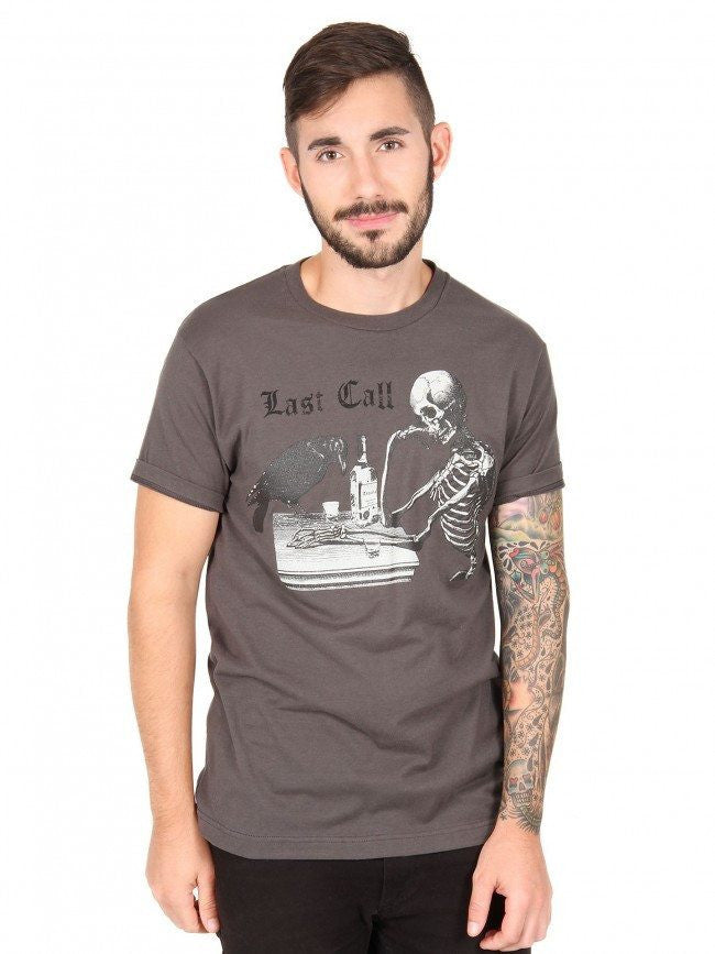 Men&#39;s &quot;Last Call&quot; Tee by Annex Clothing (Grey) - InkedShop - 2