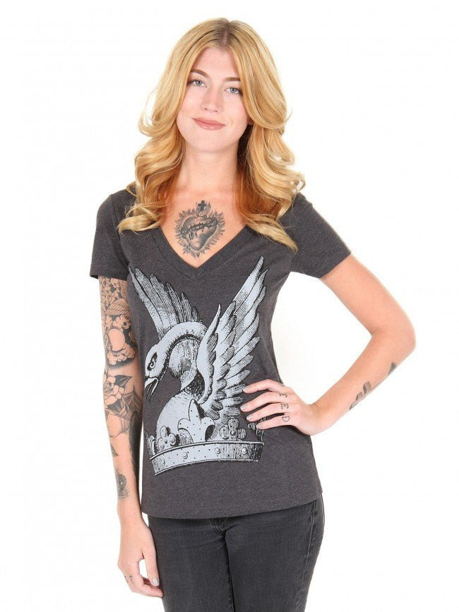 Women&#39;s &quot;Goose&quot; Tee by Annex Clothing (Gray) - InkedShop - 1
