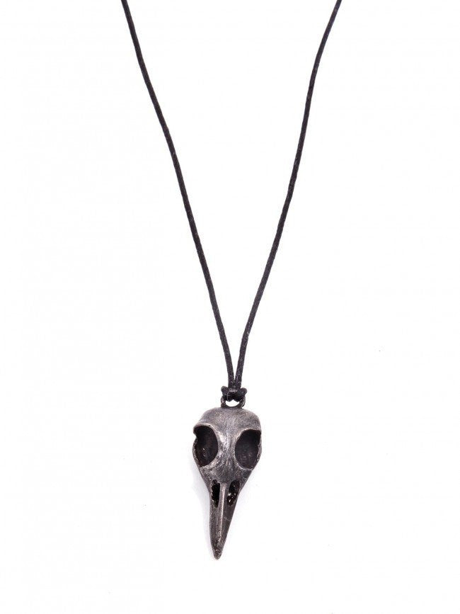Raven Skull, Black Metal Necklace by Blue Bayer Design - InkedShop - 1