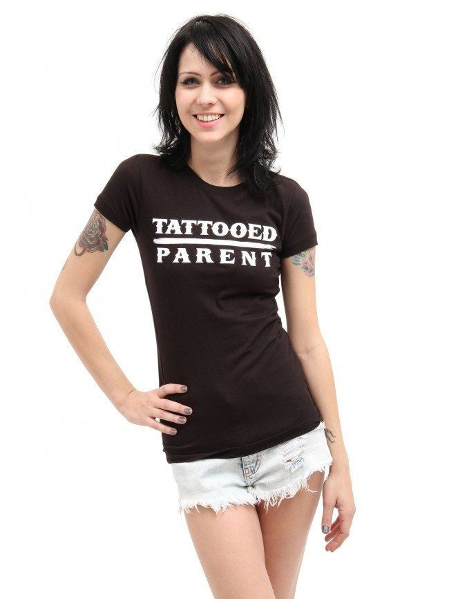 Women&#39;s &quot;Tattooed Parent&quot; Tee by Steadfast Brand (Black) - InkedShop - 1