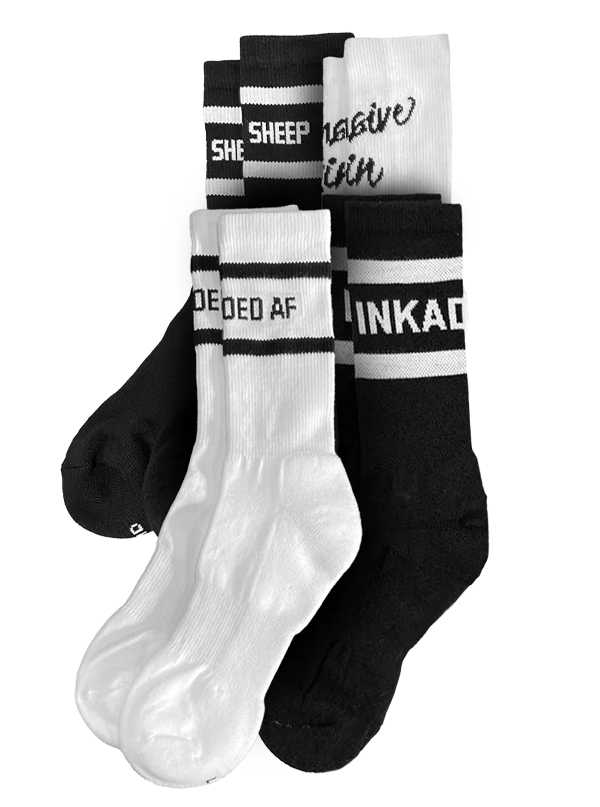 Unisex InkAddict Socks 4 Pack