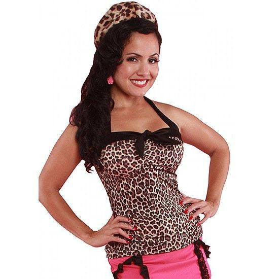 Women&#39;s &quot;Leopard&quot; Halter Top by Pinky Pinups - www.inkedshop.com