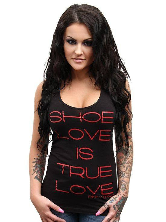 Women&#39;s &quot;Shoe Love Is True Love&quot; Racerback Tank by Pinky Star - InkedShop - 2