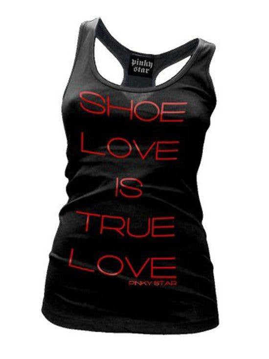 Women&#39;s Shoe Love Is True Love Racerback Tank