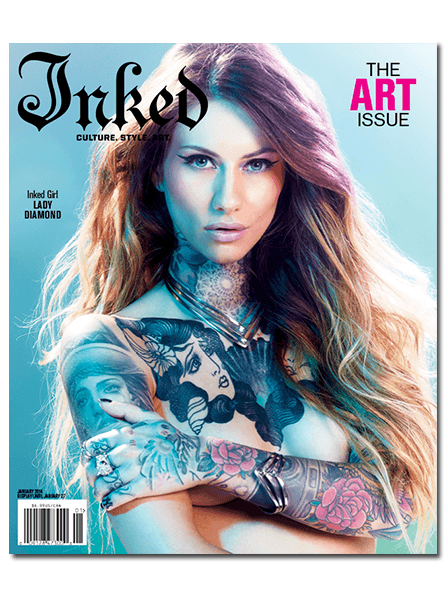 Inked Magazine - January 2014 Issue - Lady Diamond - InkedShop - 1