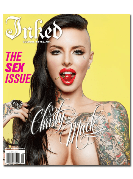 Inked Magazine: Sex Issue - Featuring Christy Mack - August 2014 - www.inkedshop.com