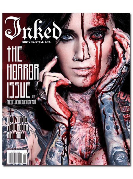 Inked Magazine: Horror Issue featuring Rachelle Nicole Hoffman - November 2014 - www.inkedshop.com
