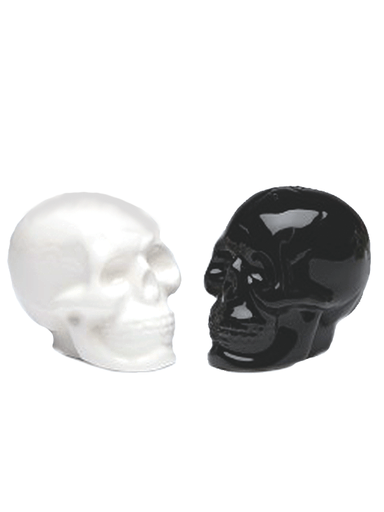 &quot;Skulls and Skeletons&quot; Salt and Pepper Set by Pacific Trading - www.inkedshop.com
