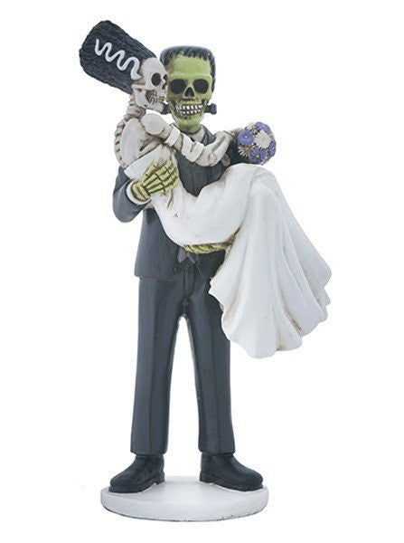 Frankenskull And Bride Statue by Summit Collection - www.inkedshop.com