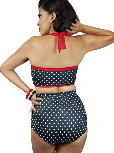 Women's Dots Vintage Two Piece Swimsuit - Inked Shop