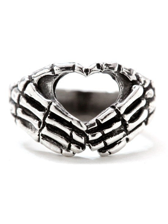 &quot;Hand Heart&quot; Ring by Blue Bayer Design (Sterling Silver) - InkedShop - 1