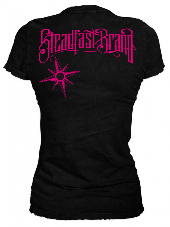 Women&#39;s &quot;Tattoos are Forever Diamond&quot; Tee by Steadfast Brand (Black/Pink) - InkedShop - 3