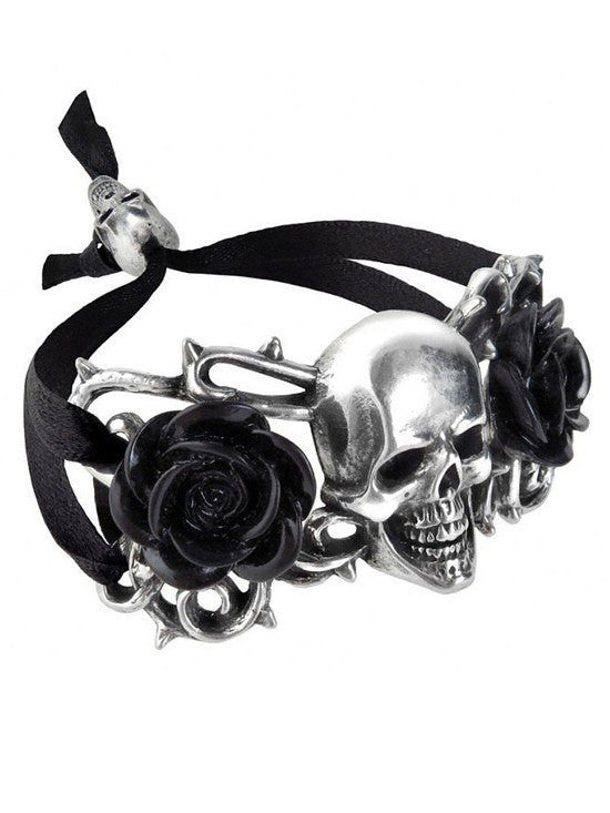 &quot;Skull &amp; Briar Rose&quot; Bracelet by Alchemy of England - InkedShop - 1