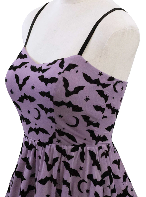 Women&#39;s Spooky Bat Mesh Dress