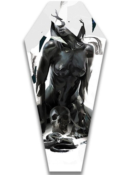 &quot;Black Mamba&quot; Canvas Coffin by Tyson McAdoo for Lowbrow Art Company - www.inkedshop.com