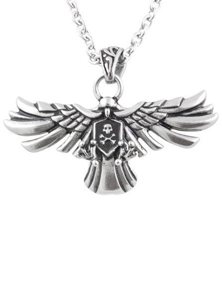 &quot;Bald and Bad To The Bone&quot; Necklace by Controse (Silver) - www.inkedshop.com