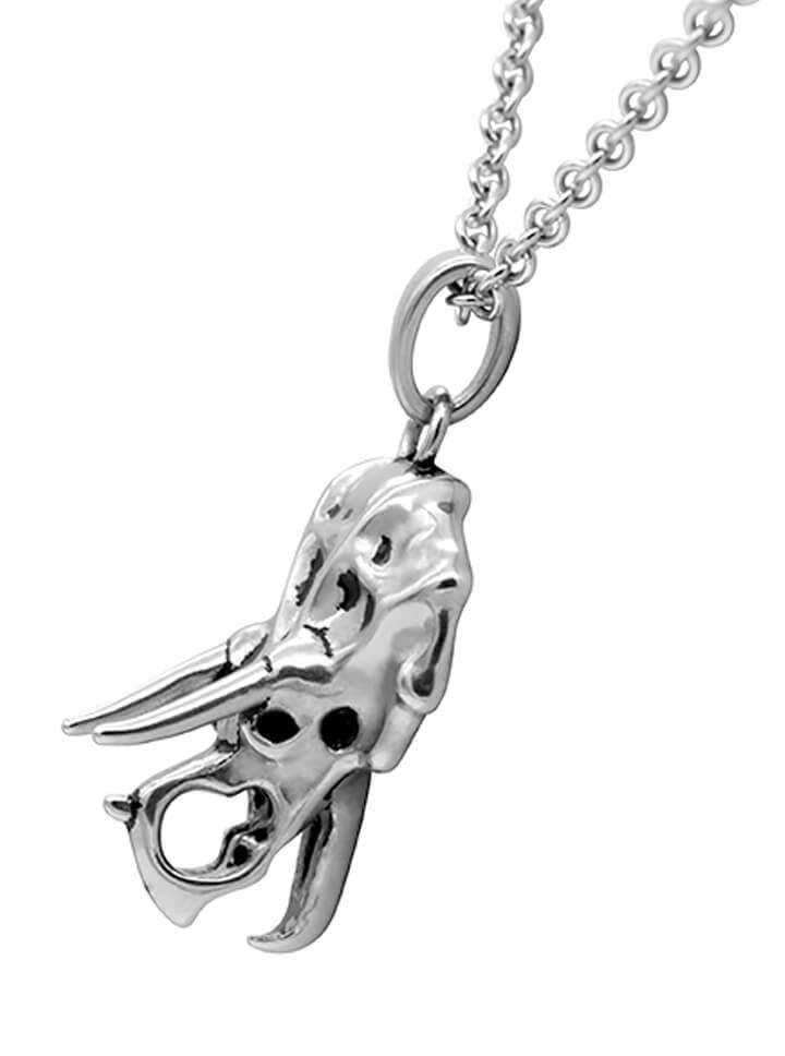 &quot;Triceratops Skull&quot; Necklace by Controse (Silver) - www.inkedshop.com