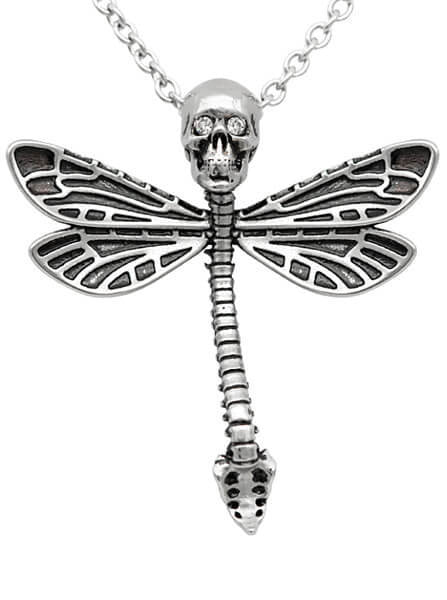 &quot;Deadly Dragonfly&quot; Necklace by Controse (Silver) - www.inkedshop.com