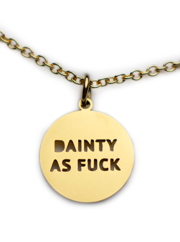 Dainty As Fuck Circle Necklace