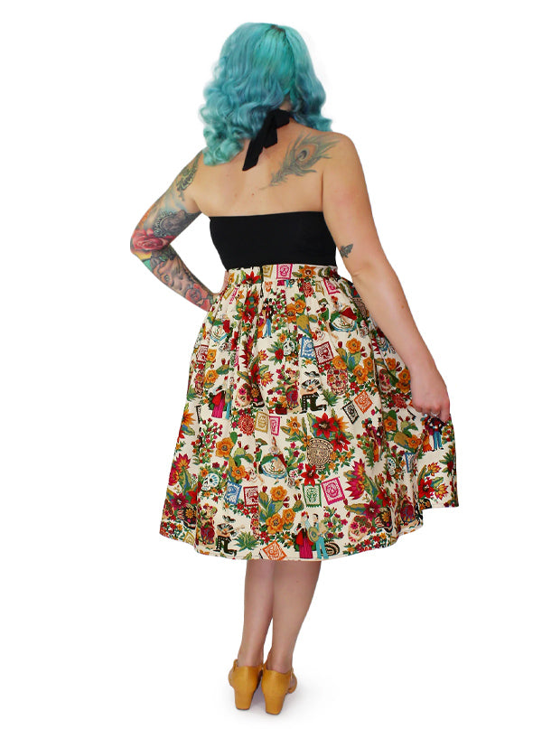 Women&#39;s Catrina Enmascarada Circle Skirt