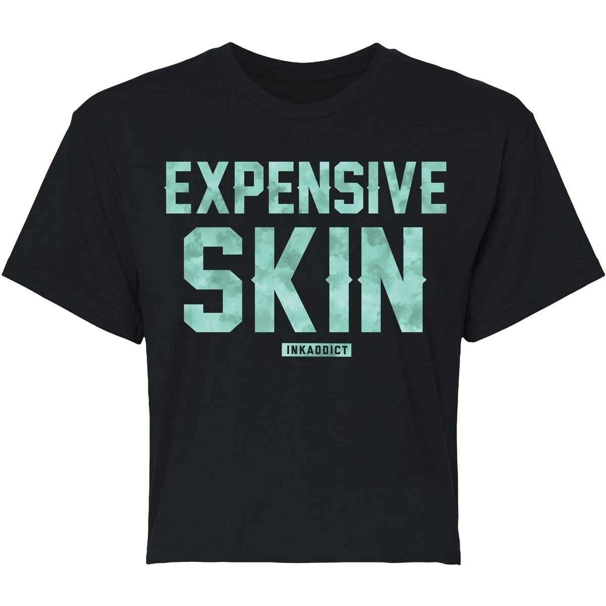 Women&#39;s Expensive Skin Clouds Cropped Tee