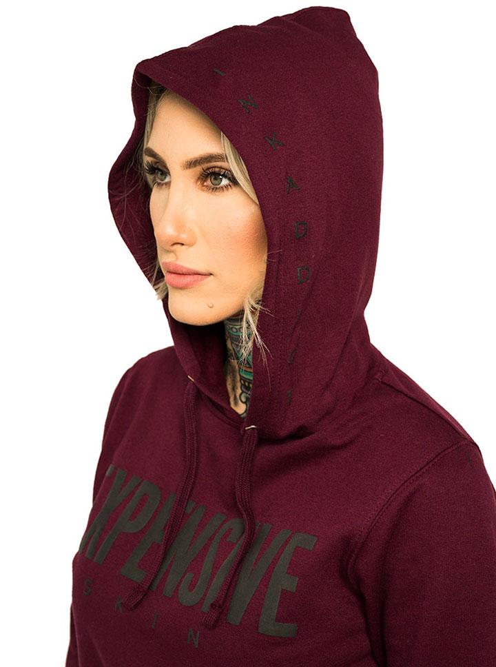 Women&#39;s Expensive Skin Puff Pullover Hoodie