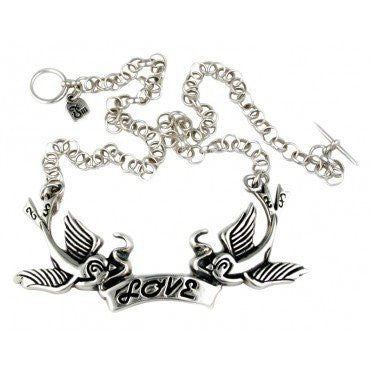 Love Birds Necklace by Femme Metale - InkedShop - 1