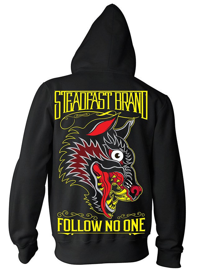 Men&#39;s &quot;Follow No One&quot; Pullover Hoodie by Steadfast Brand (Black) - www.inkedshop.com