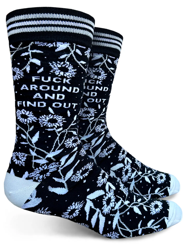 Men&#39;s Fuck Around and Find Out Crew Socks