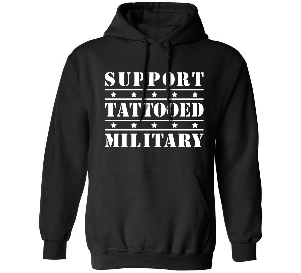 Support Tattooed Military Hoodie