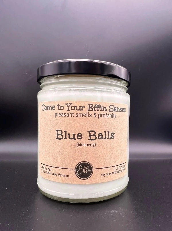 Blue Balls Candle