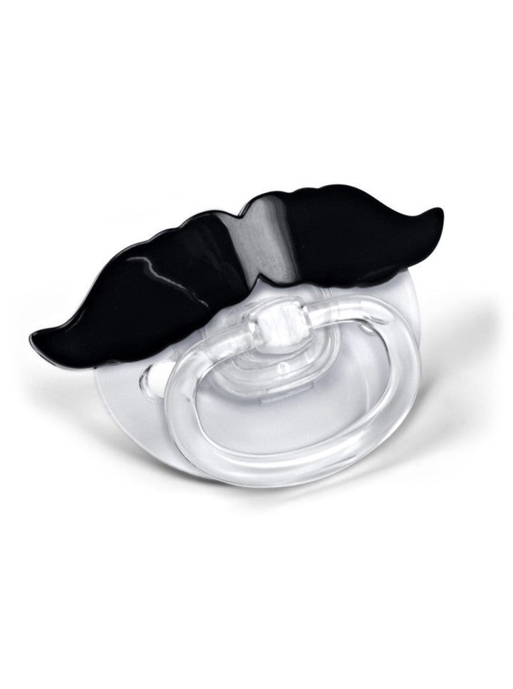 &quot;Chill Baby&quot; Mustache Pacifier by Fred &amp; Friends (Black) - www.inkedshop.com