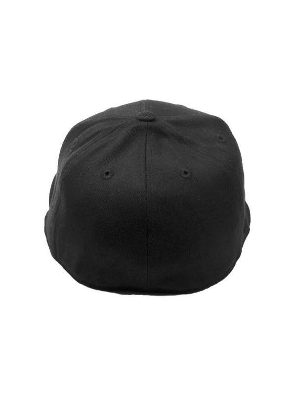 &quot;INK&quot; Fitted Flat Brim Hat by InkAddict (Black/White) - www.inkedshop.com