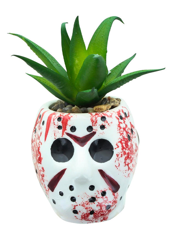 Jason Mask Ceramic Planter