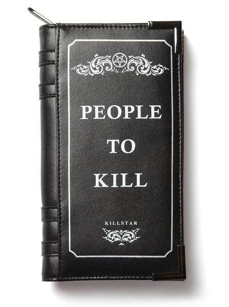 &quot;Kill List&quot; Book Wallet by Killstar (Black) - www.inkedshop.com