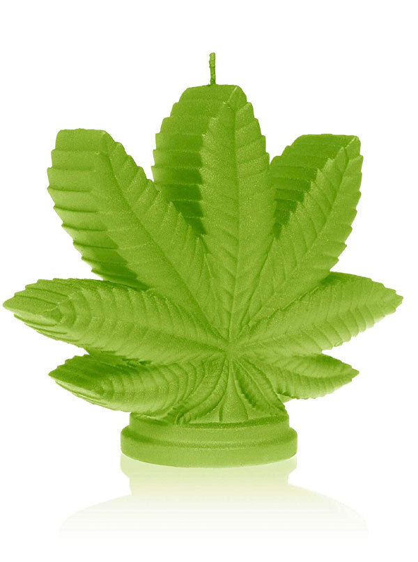 Marijuana Leaf Candle
