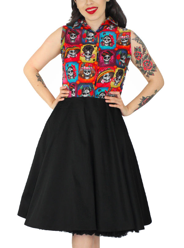 Women&#39;s Day of the Dead Catrinas Circle Dress