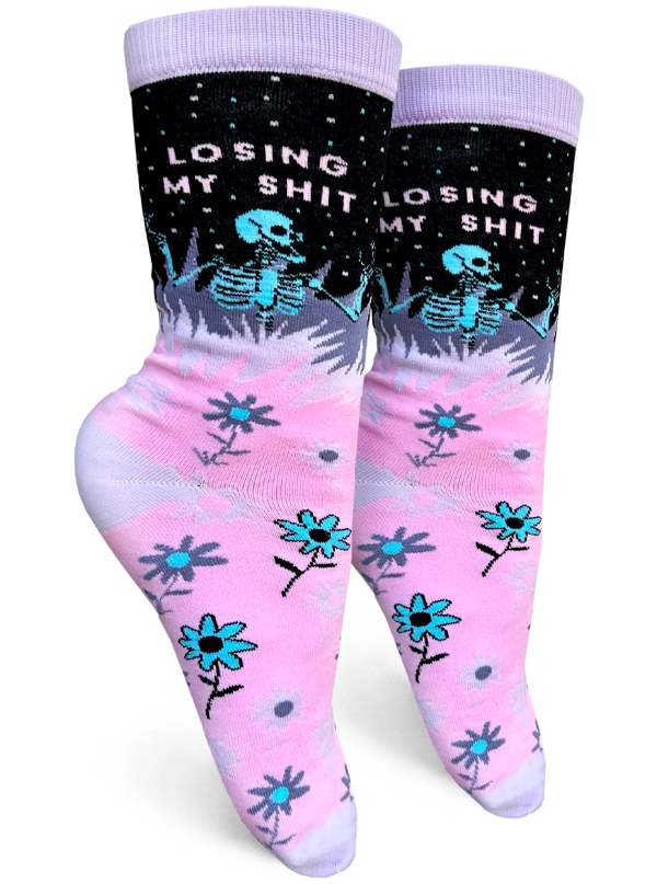 Women&#39;s Losing My Shit Crew Socks
