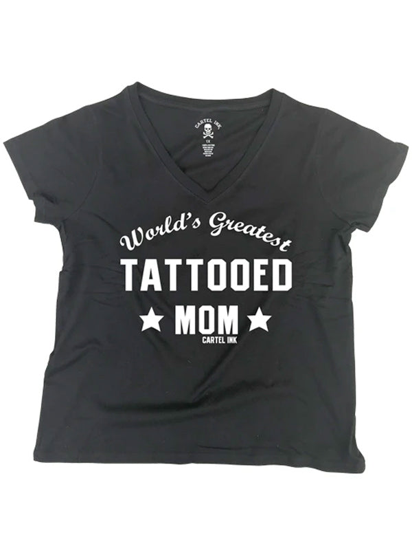 Women&#39;s World&#39;s Greatest Tattooed Mom Tee