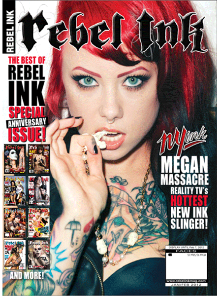 Rebel Ink: 2012 - The Best of Rebel Ink - Megan Massacre (Special Anniversary Issue)
