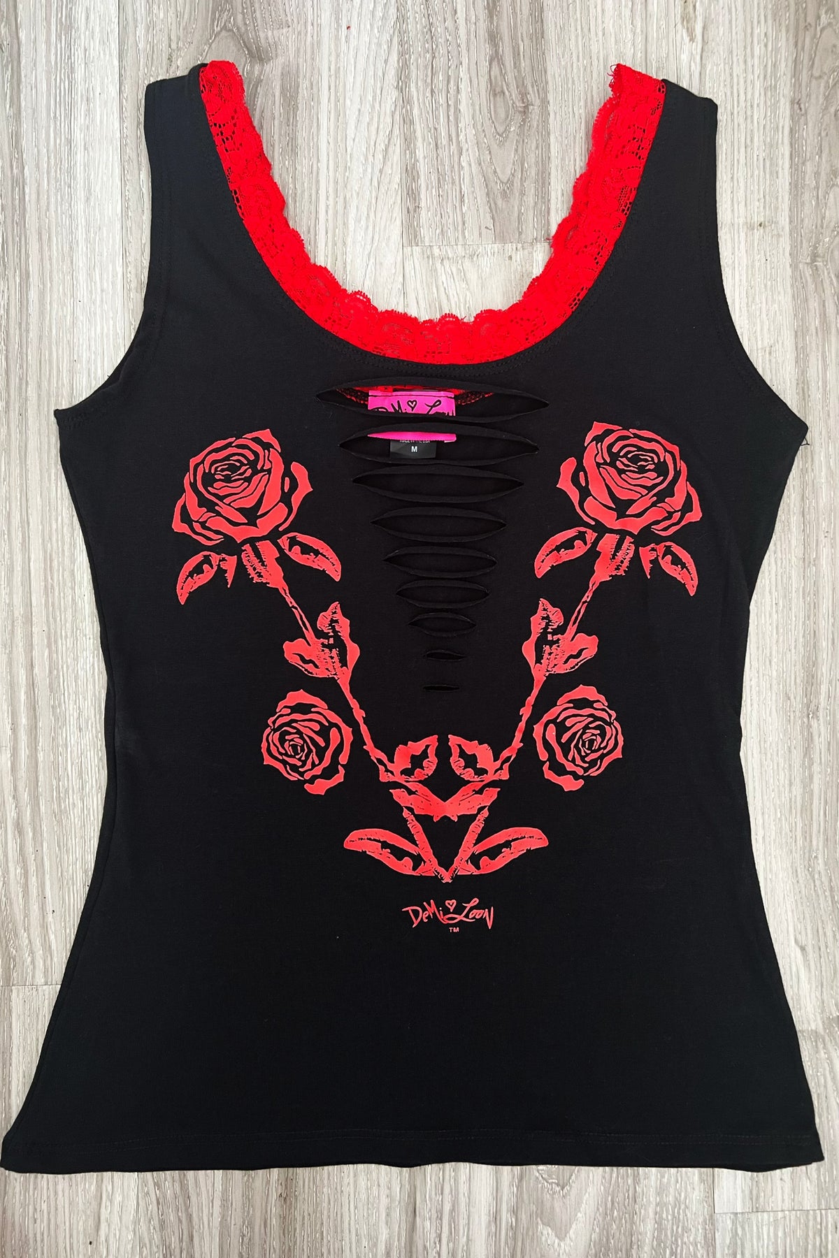 Women&#39;s Gothic Rose Vampire Lace Tank