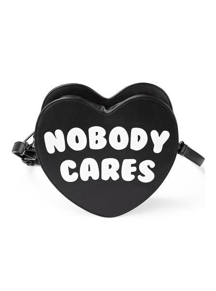 &quot;Nobody Cares&quot; Handbag by Killstar (Black) - www.inkedshop.com